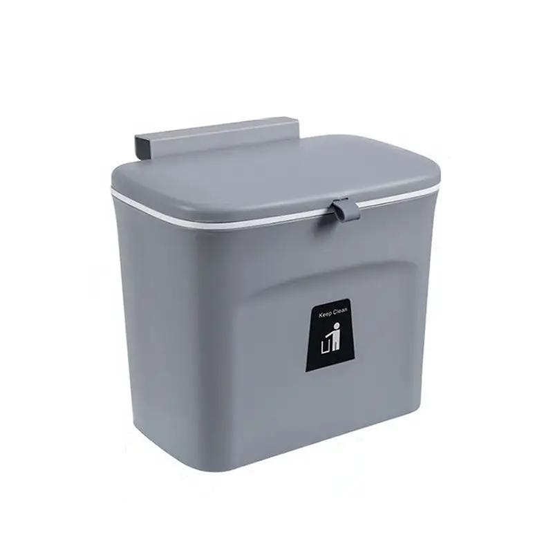 Hanging Trash Can Household Storage Bucket Flip Lid Sliding Trash Can