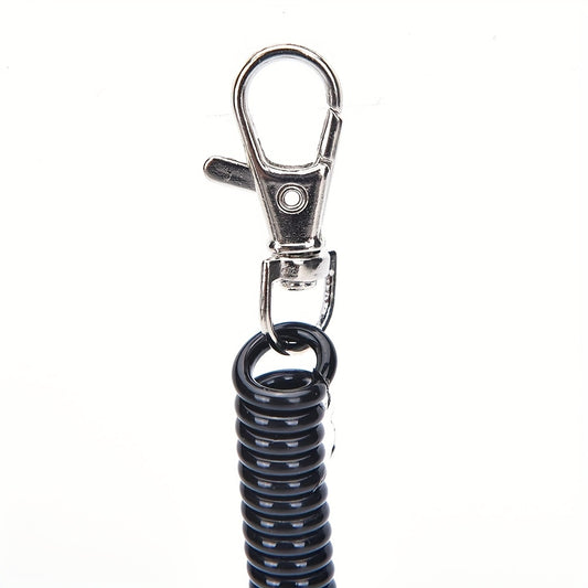 Telescopic Plastic Spring Lanyard Keychain