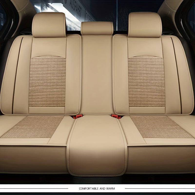 Universal PU Leather & Mesh Car Seat Covers - Upgrade Your Car Seats