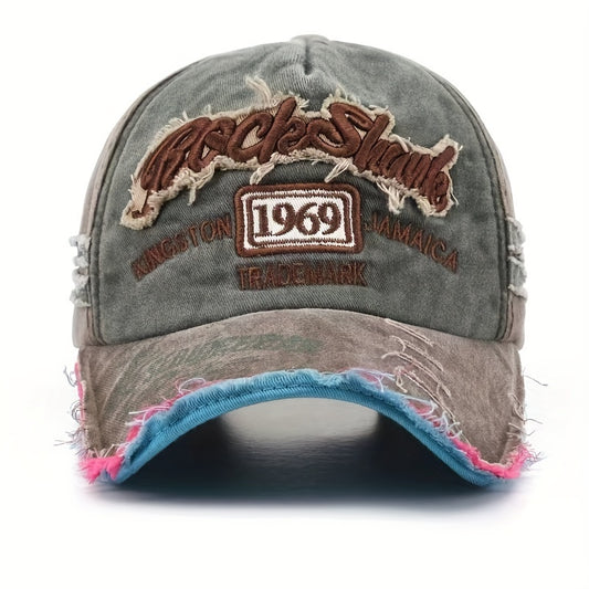 Mens Embroidered Baseball Cap in Multiple Colors