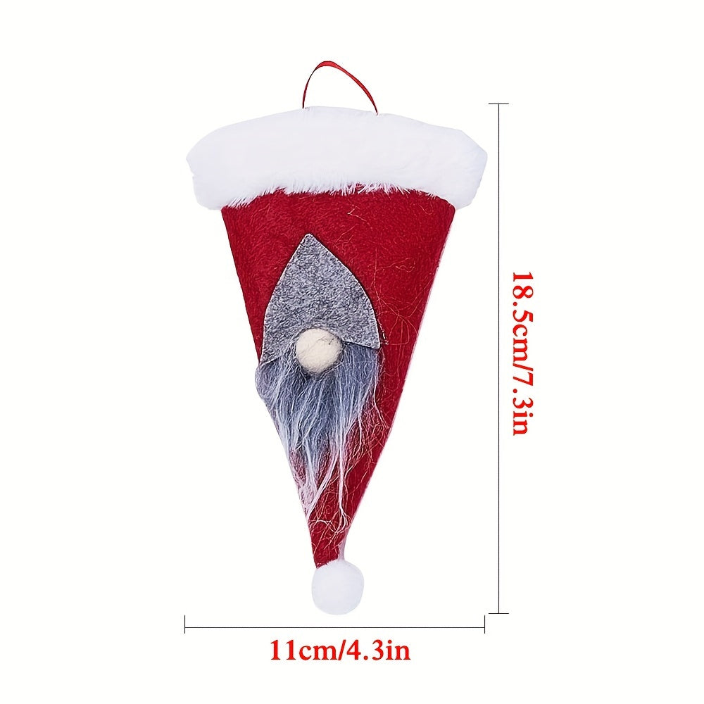 6pcs Christmas Gnome Silverware Holders Santa Faceless Cutlery Bags