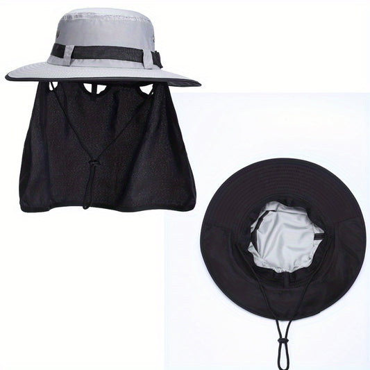 Adjustable Brim Sun Hat for Outdoor Activities