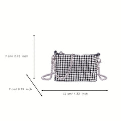 Glitter Rhinestone Evening Bag Dinner Clutch Purse for Party