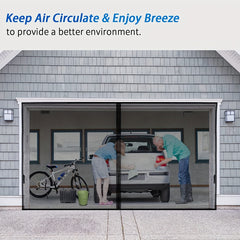 Retractable Screen Magnetic Mosquito Curtain Garage Door Sweep