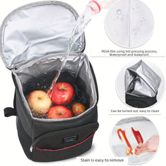 Large Insulated Lunch Backpack Waterproof Cooler Bag for Picnic Hiking Camping