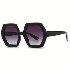 Vintage Style Oversized Sunglasses Men's UV400 Gradient Glasses + Case
