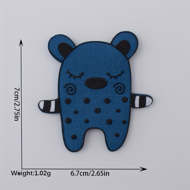 3pcs DIY 3D Animal Cloth Stickers for Kids Clothing Decoration
