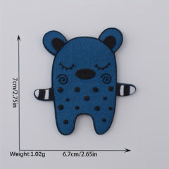 3pcs DIY 3D Animal Cloth Stickers for Kids Clothing Decoration