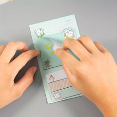 Cute Cartoon Index Stickers & Message Stickers 1pc Heart Memo Pad
