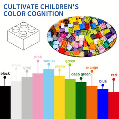 175pcs 2x2 Brick Building Blocks Set for Kids