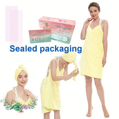 Women's Quick Drying Bath Towel with Adjustable Straps