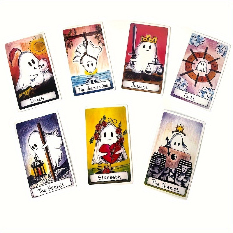 Outdoor Camping Little Ghost Tarot Card Game 1pc