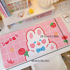 Cartoon Little Bear Little Rabbit Table Mat Student Mouse Mat Large