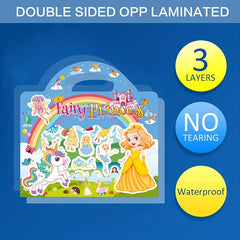 Animals Sticker Activity Books Removable & Restickable - Travel Toys