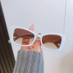 Vintage Glitter Sunglasses for Women, Cat's Eye Small Frame, Sunscreen Glasses