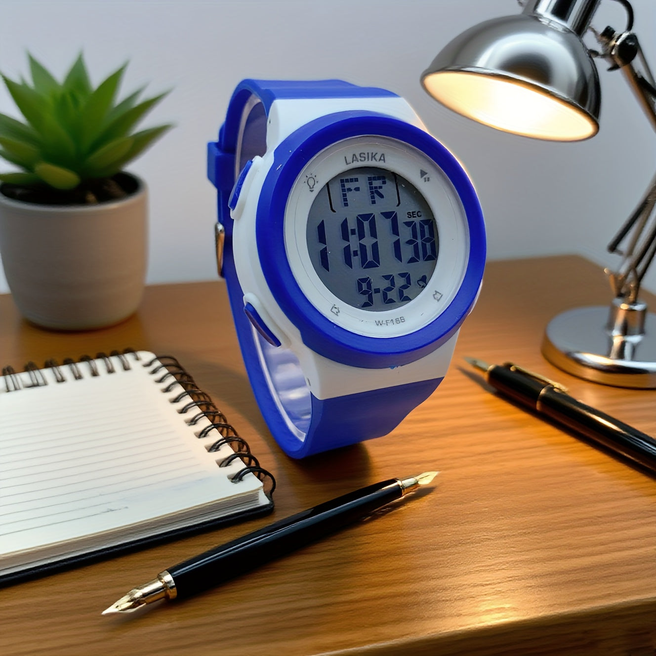 Kids Digital Watch with Alarm Light & Purple Strap