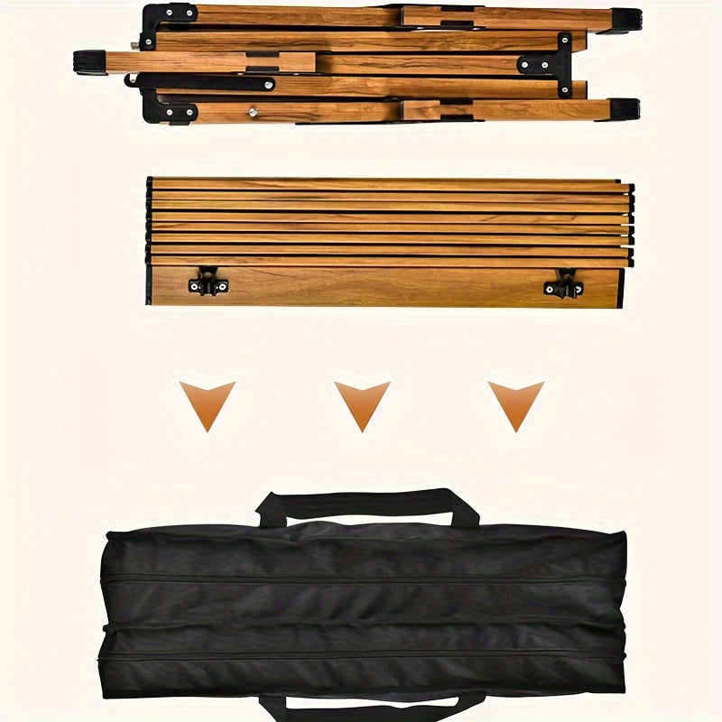 Portable Carbon Steel Folding Table for Outdoor Camping Picnic