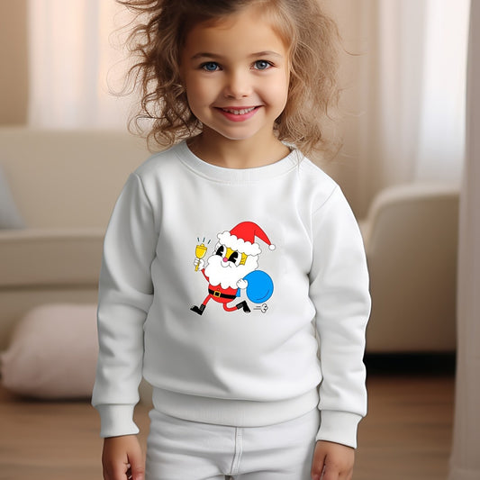 Lovely Santa Elf Graphic Crew Neck Sweatshirt