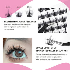 12 Rows False Eyelashes 50P C Curling DIY Eyelash Extensions for Girls & Women