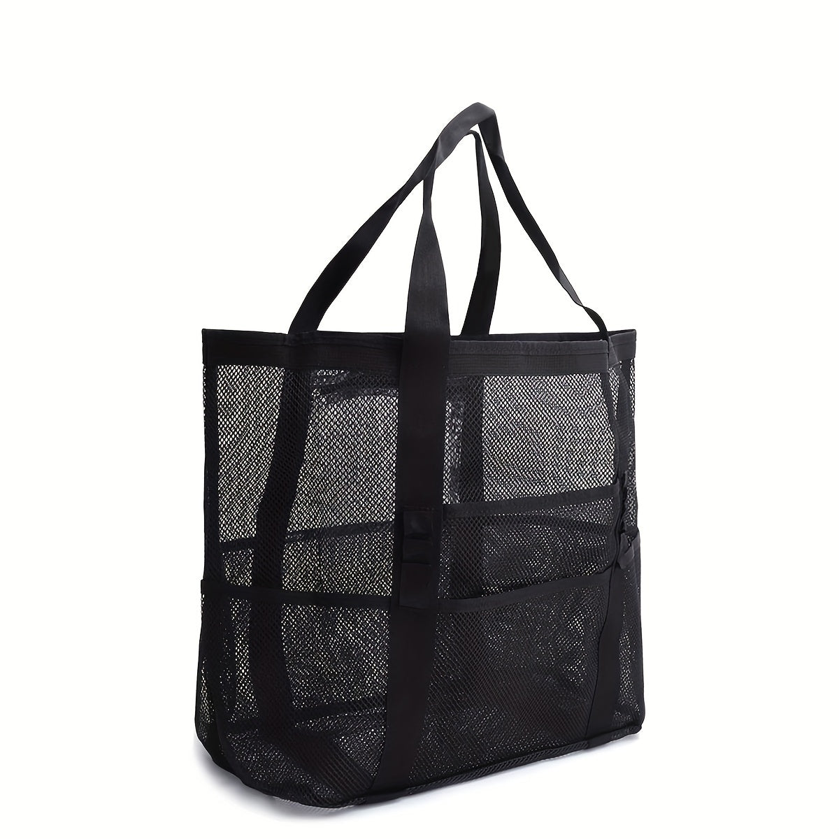 Large Capacity Beach Bag Mesh Clear Lightweight Storage Bag
