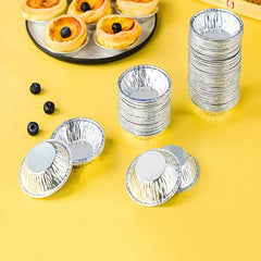 100pcs Baking Foil Cupcake Egg Tart Mold Cups