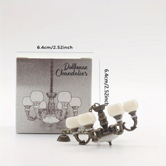 Vintage European Style Chandelier 1:12 Scale Dollhouse Accessory