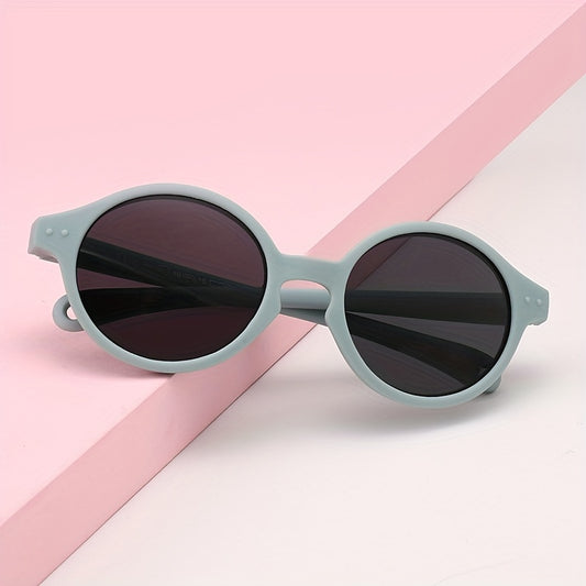 Kids Round Frame Sunglasses for Outdoor Traveling