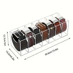 Acrylic Storage Box Belt Organizer Desk Decor Room Kitchen Bathroom Bedroom