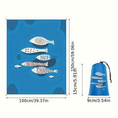 Portable Mat with Carry Bag for Camping and Picnic, Waterproof Beach Mat