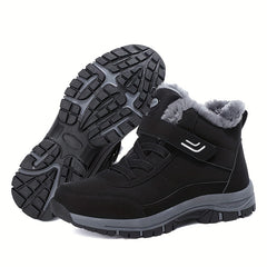Men's Plush Lining Snow Boots for Outdoor Dark Grey