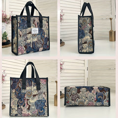 Large Capacity Toiletry Bag Travel Cosmetic Storage Bag Canvas Handbag