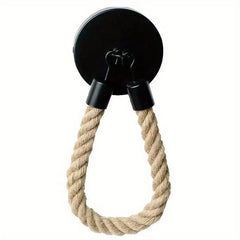 Wall Mounted Paper Towel Rack Matte Hemp Rope Paper Towel Holder