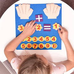 Felt Math Board for Kids Educational Counting & Number Learning Toy
