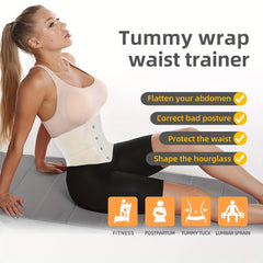 Tummy Control Waist Trainer Slim Girdle Belt Cincher