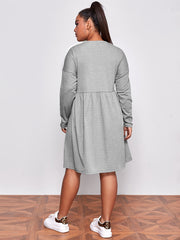  Rainbow Striped Midi Tee Dress Women's Plus Stretch Sporty Tee Dress