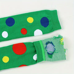 Men's Over The Knee High Polka Dot Socks