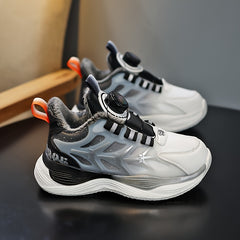 Rotating Buckle Warm Plush Lining Boys' Basketball Shoes