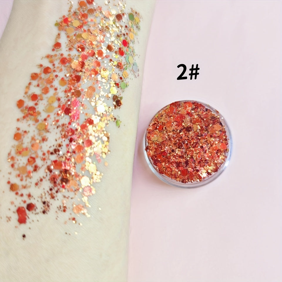 Water Resistant Holographic Glitter Gel Cream Luminizer Medium Coverage