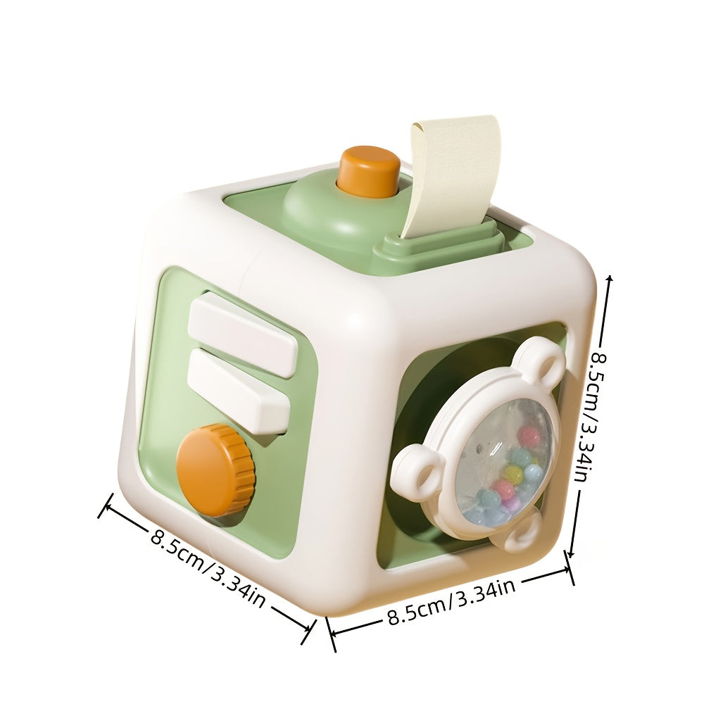 Portable 6-in-1 Busy Cube Toy for Kids