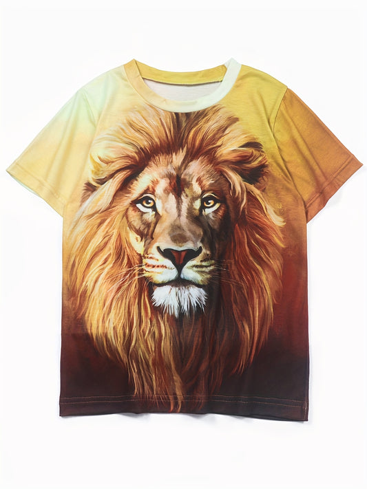 Boys' Lion Graphic T Shirt 3D Print Summer Outdoor Fun