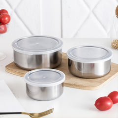 5pcs Stainless Steel Food Storage Box Lunch Box