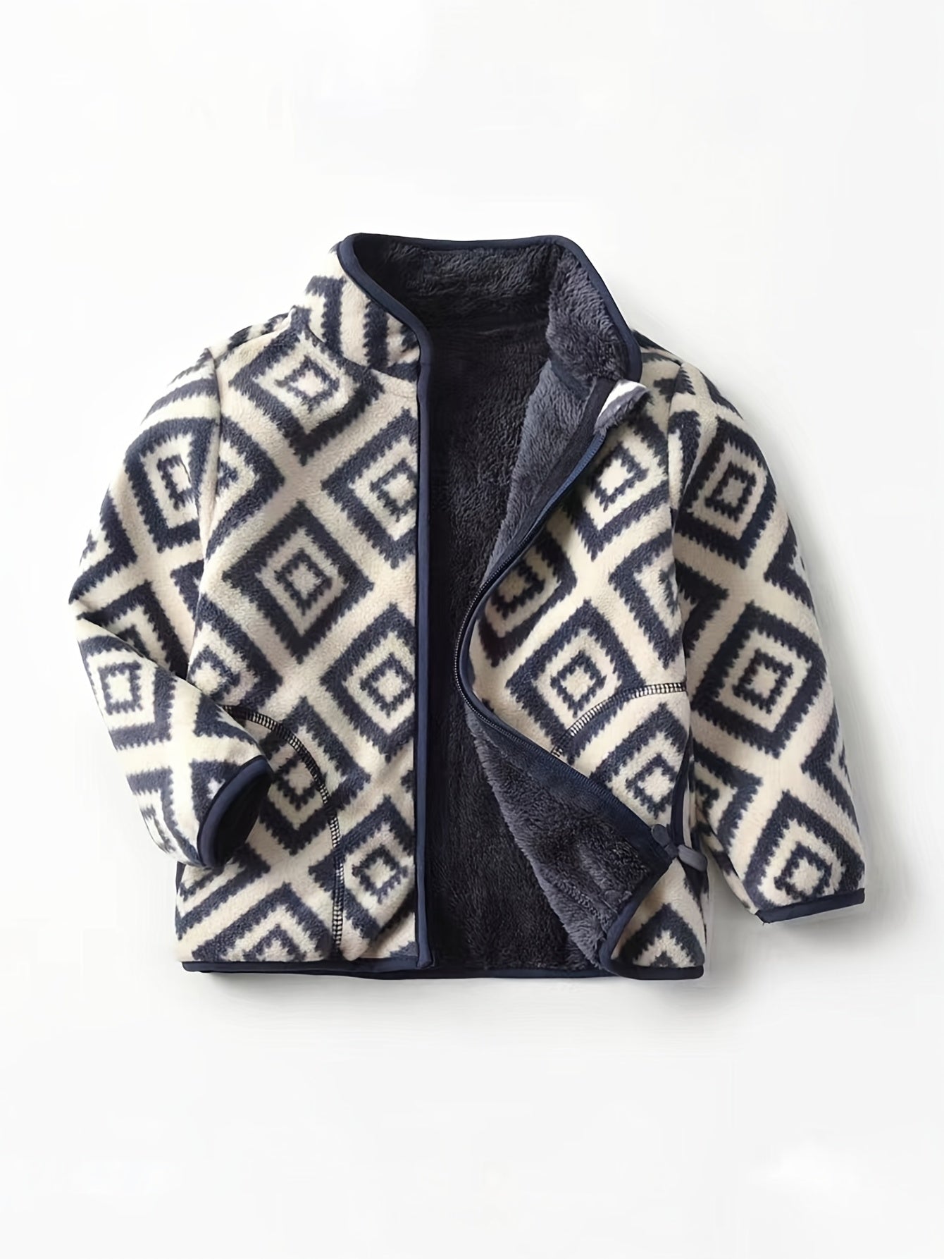 Kids Dino Print Fleece Jacket