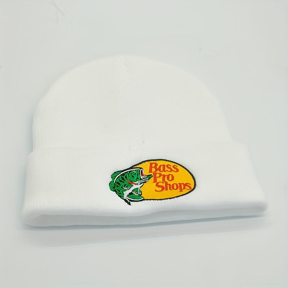 Kids Fish Pattern Knit Beanie Hat for Winter Ski Outdoor Travel