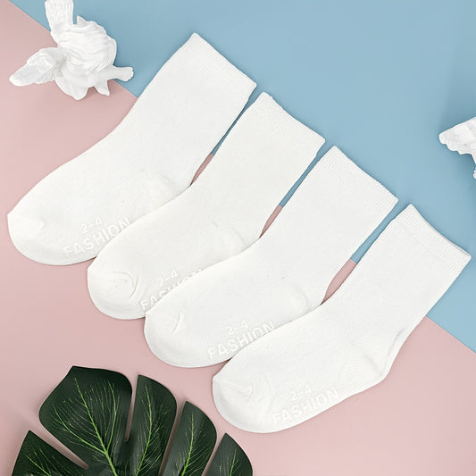8 Pairs Kids Thermal Crew Socks for Cold Weather