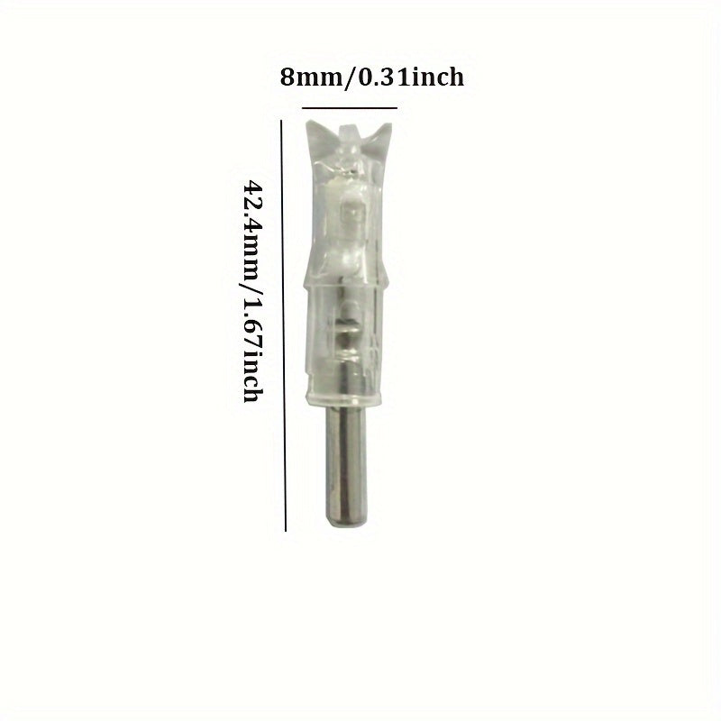 6pcs LED Light Arrow Nocks For 7.62mm Carbon Arrow