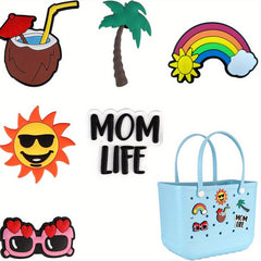 Cartoon Charm Inserts for Bogg Bag - Fun Beach Bag Accessory