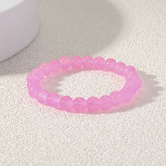Colorful Hand String Elastic Beaded Women's Bracelet