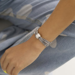 Punk Style Layer Chain Bracelet Vintage Big Ball Hand Jewelry Women Girls