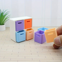 1:12 Scale Dollhouse Storage Box Set - Display and Organizer Compartments