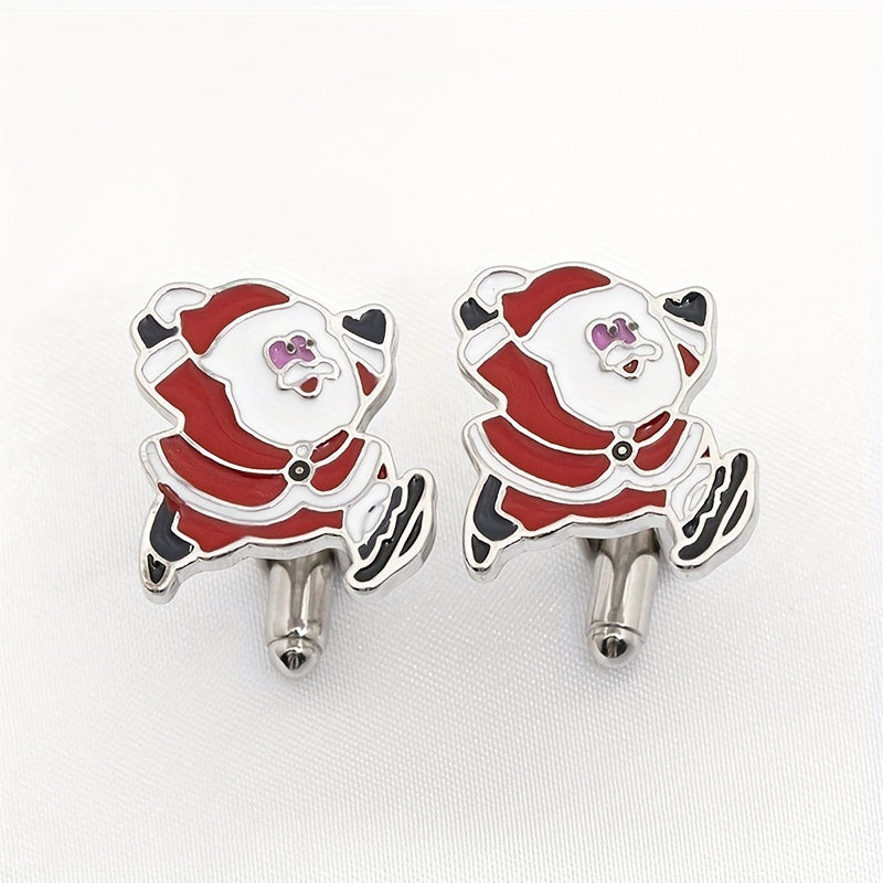 Boy's Christmas Santa Claus Cufflinks - Cuff Nails